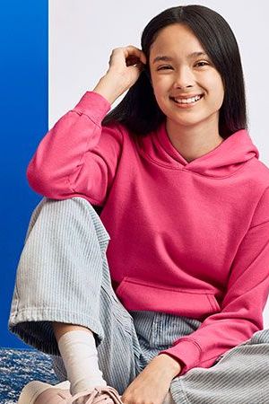 Softstyle® Midweight Fleece Youth Hoodie