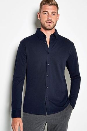 Tailored Fit Superwash® 60º Pique Shirt Long Sleeve