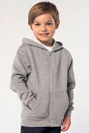Kids´ Zip Hoodie Stone