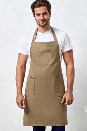 Cotton Chino Bib Apron