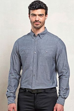 Men´s Organic Chambray Fairtrade Long Sleeve Shirt