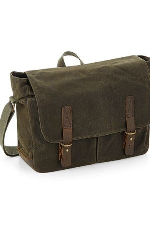 Heritage Waxed Canvas Messenger