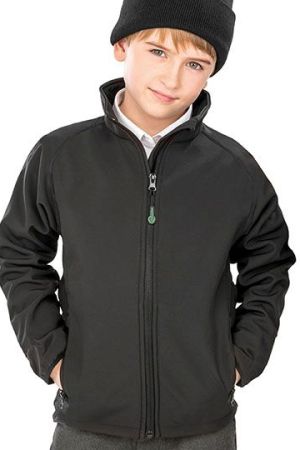 Recycled 2-Layer Printable Youth Softshell Jacket