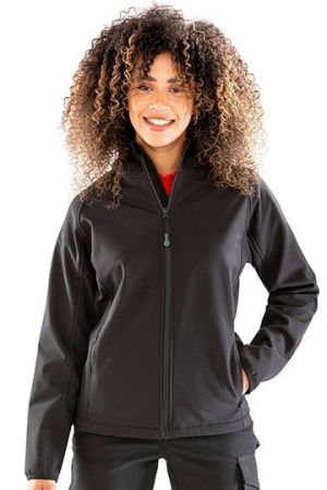 Women´s Recycled 3-Layer Printable Hooded Softshell Jacket