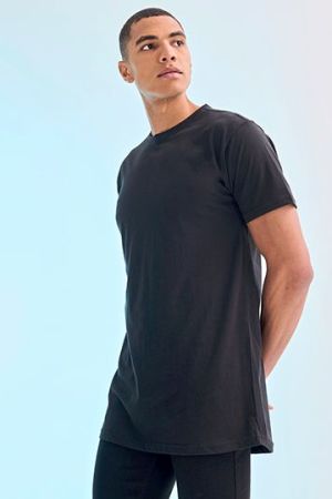 Men´s Longline T-Shirt With Dipped Hem