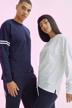 Unisex Drop Shoulder Slogan Top