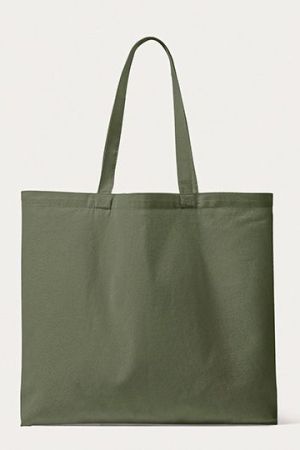 Organic Canvas Carrier Bag Medium Long Handle London 02