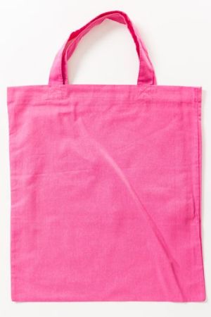 Cotton Bag Colored Short Handles