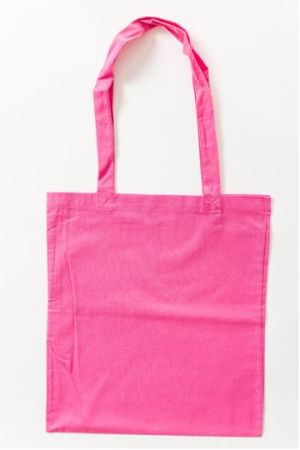 Cotton Bag Colored Long Handles