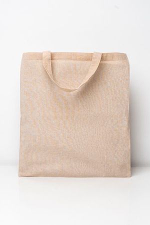 Cotton Bag Natural Short Handles