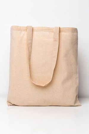 Cotton Bag Natural Long Handles