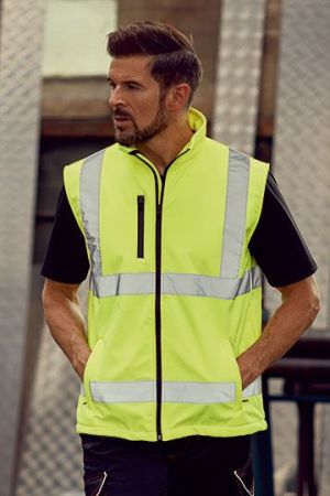 Hi-Vis Softshell Gilet