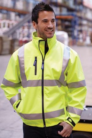 Hi-Vis 2 Bands & Braces Softshell Jacket