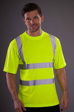 Two Band & Brace Hi-Vis T-Shirt