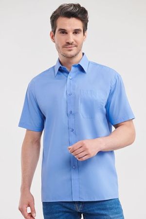 Men´s Short Sleeve Classic Polycotton Poplin Shirt