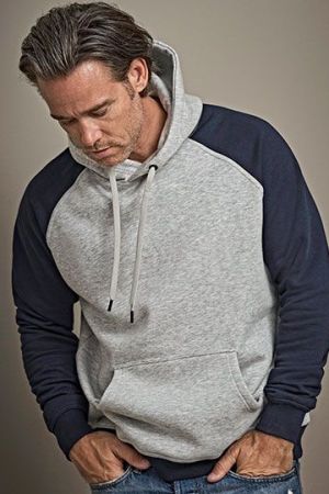 Two-Tone Hooded Sweatshirt