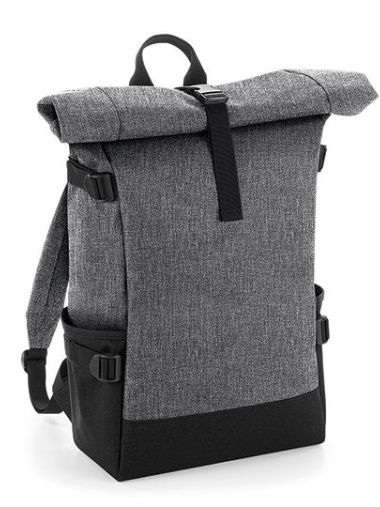 Block Roll-Top Backpack