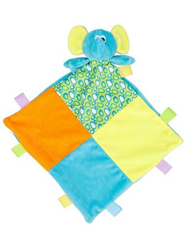 Baby Multi Coloured Comforter With Rattle