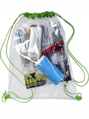 Transparent PVC Drawstring Backpack