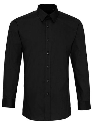 Men´s Long Sleeve Fitted Poplin Shirt