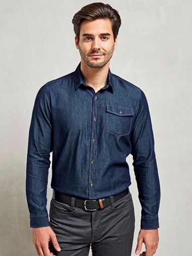 Men´s Jeans Stitch Denim Shirt