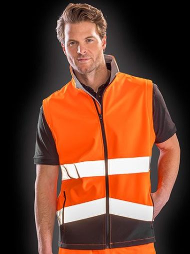 Printable Safety Softshell Gilet