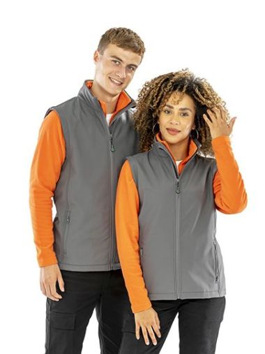 Men´s Recycled 2-Layer Printable Softshell Bodywarmer
