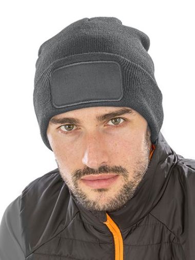 Recycled Double Knit Printers Beanie