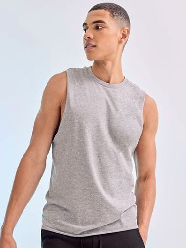 Men´s High Neck Slash Armhole Vest