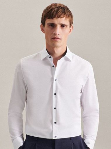 Men´s Shirt Poplin Shaped Fit Long Sleeve