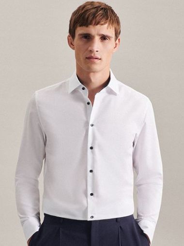 Men´s Shirt Poplin Slim Fit Long Sleeve