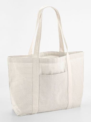 Striped Organic Cotton Shopper