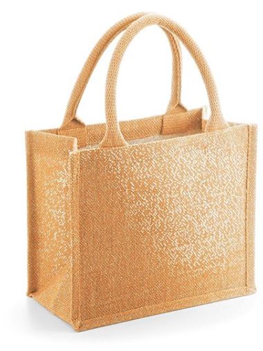 Shimmer Jute Mini Gift Bag