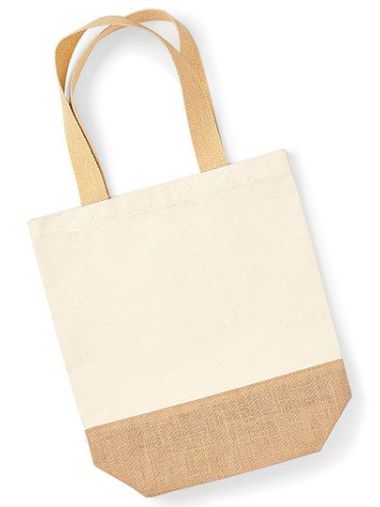 Jute Base Canvas Shopper