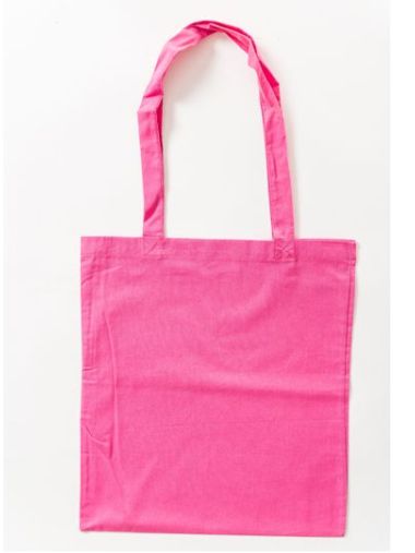 Cotton Bag Colored Long Handles