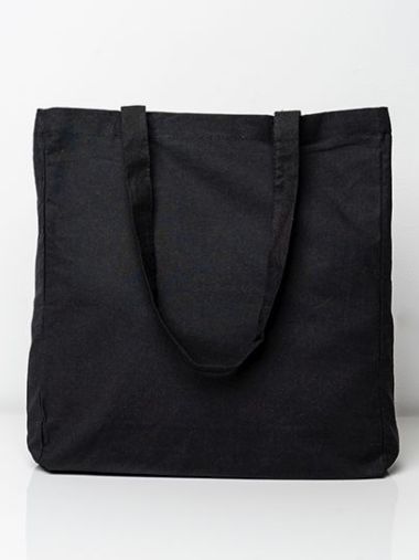 Cotton Bag Side Fold Long Handles