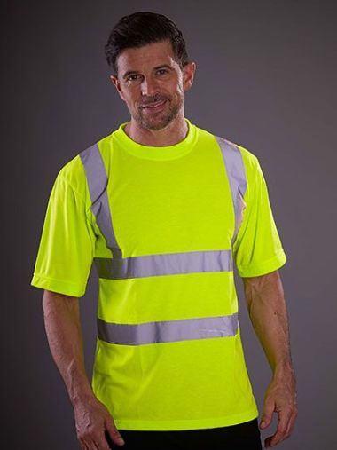 Two Band & Brace Hi-Vis T-Shirt